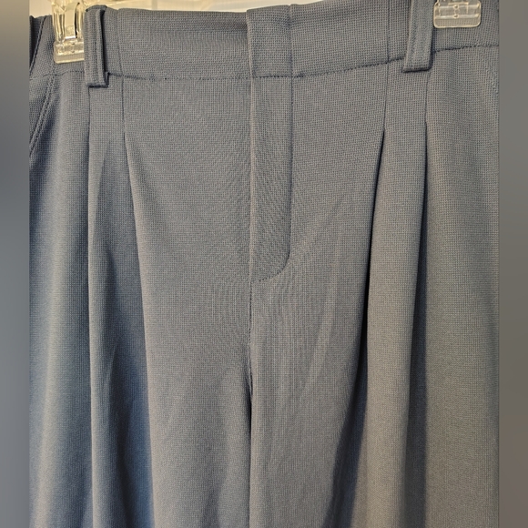 2/$38 HALARA Flex Waffle Work Pants Pockets Dusty Blue - Picture 2 of 4